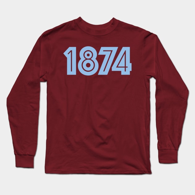 Aston Villa 1874 Long Sleeve T-Shirt by Confusion101